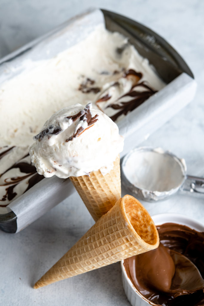 No-Churn Nutella Vanilla Ice Cream: Your New Favorite Treat - Rolled in ...